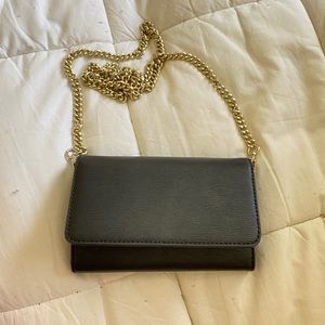 Banana Republic Black Detachable Crossbody Handbag